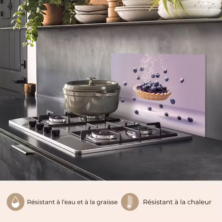 Fond de hotte - Alimentation - Gâteau - Baies - Bleu — 2