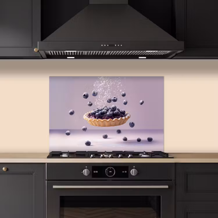 Fond de hotte - Alimentation - Gâteau - Baies - Bleu — 5