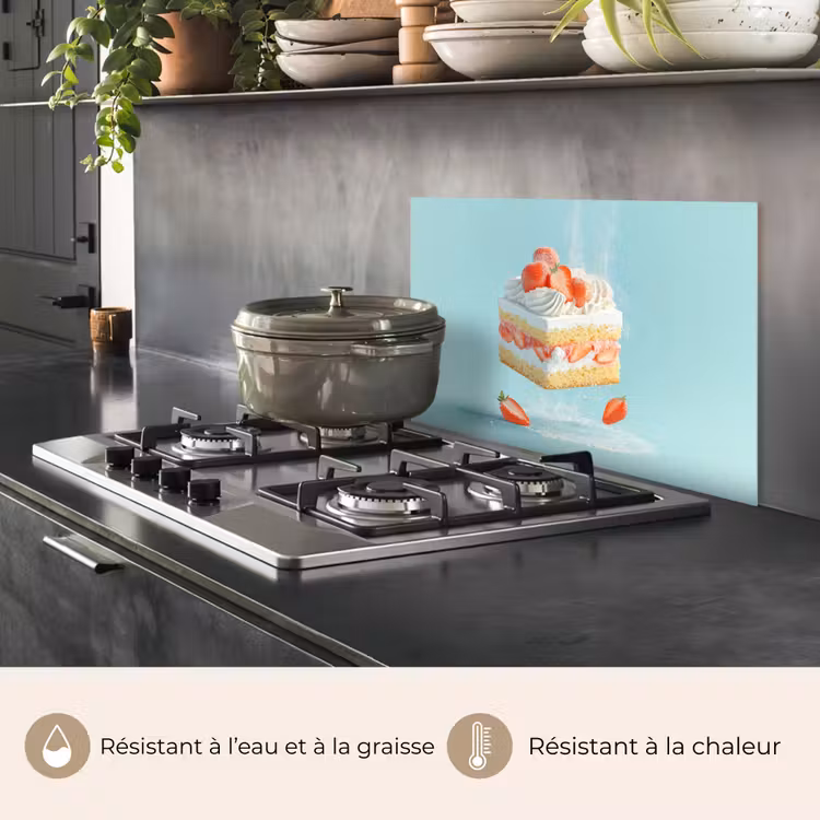 Fond de hotte - Crème fouettée - Gâteau - Bleu - Aliments — 2
