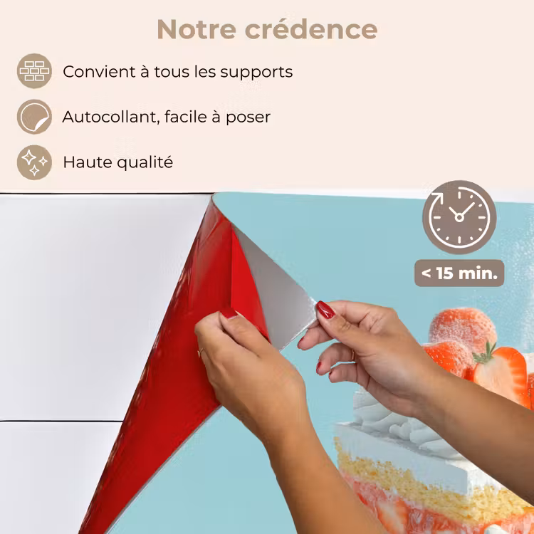 Fond de hotte - Crème fouettée - Gâteau - Bleu - Aliments — 4