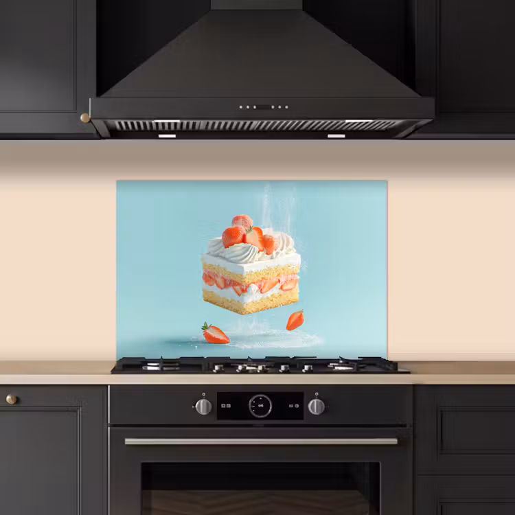 Fond de hotte - Crème fouettée - Gâteau - Bleu - Aliments — 5