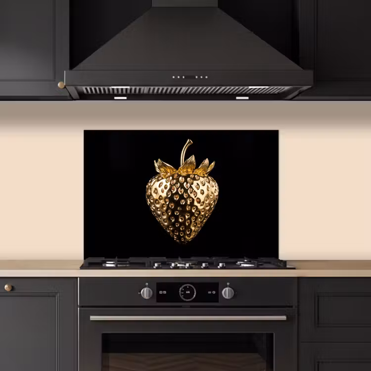 Fond de hotte - Fraise - Or - Noir - Chrome — 5
