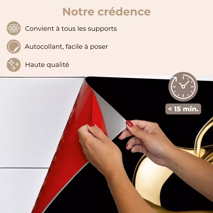 Fond de hotte - Apple - Or - Chrome - Noir — 4