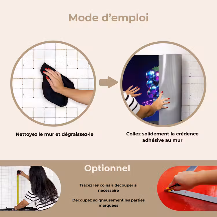 Fond de hotte - Citation - Néon - Disco - Raisins — 6