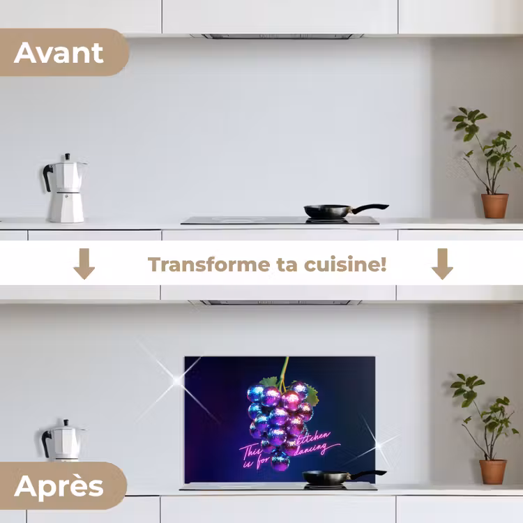 Fond de hotte - Citation - Néon - Disco - Raisins — 7
