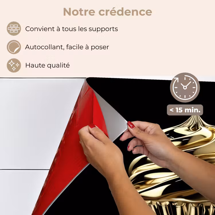 Fond de hotte - Cupcake - Nourriture - Or - Noir — 4