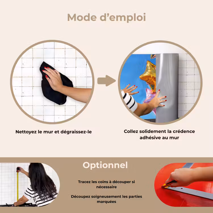 Fond de hotte - Ballons - Or - En forme d'étoile - Rose — 6