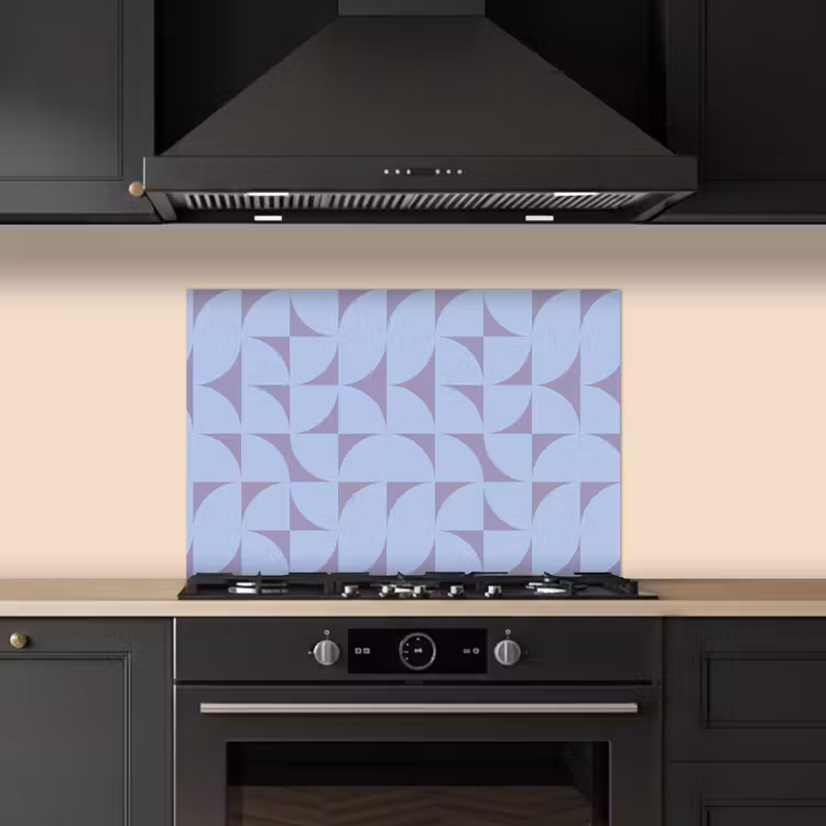 Fond de hotte - Blocs - Bleu - Violet - Motif — 5