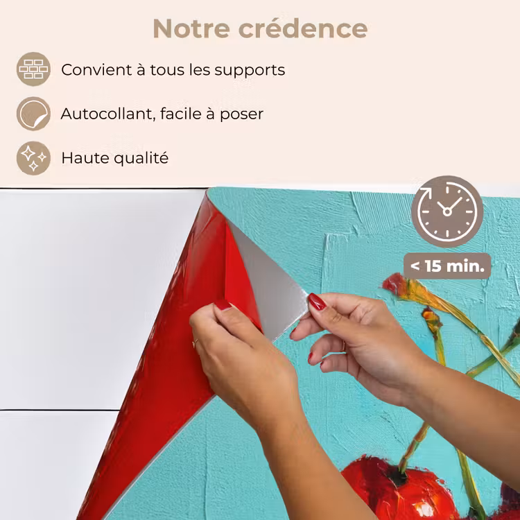 Fond de hotte - Cerise - Rouge - Trois - Teinté — 4