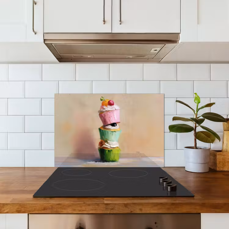 Fond de hotte - Cupcakes - Empilés - Colorés - Fruits — 3