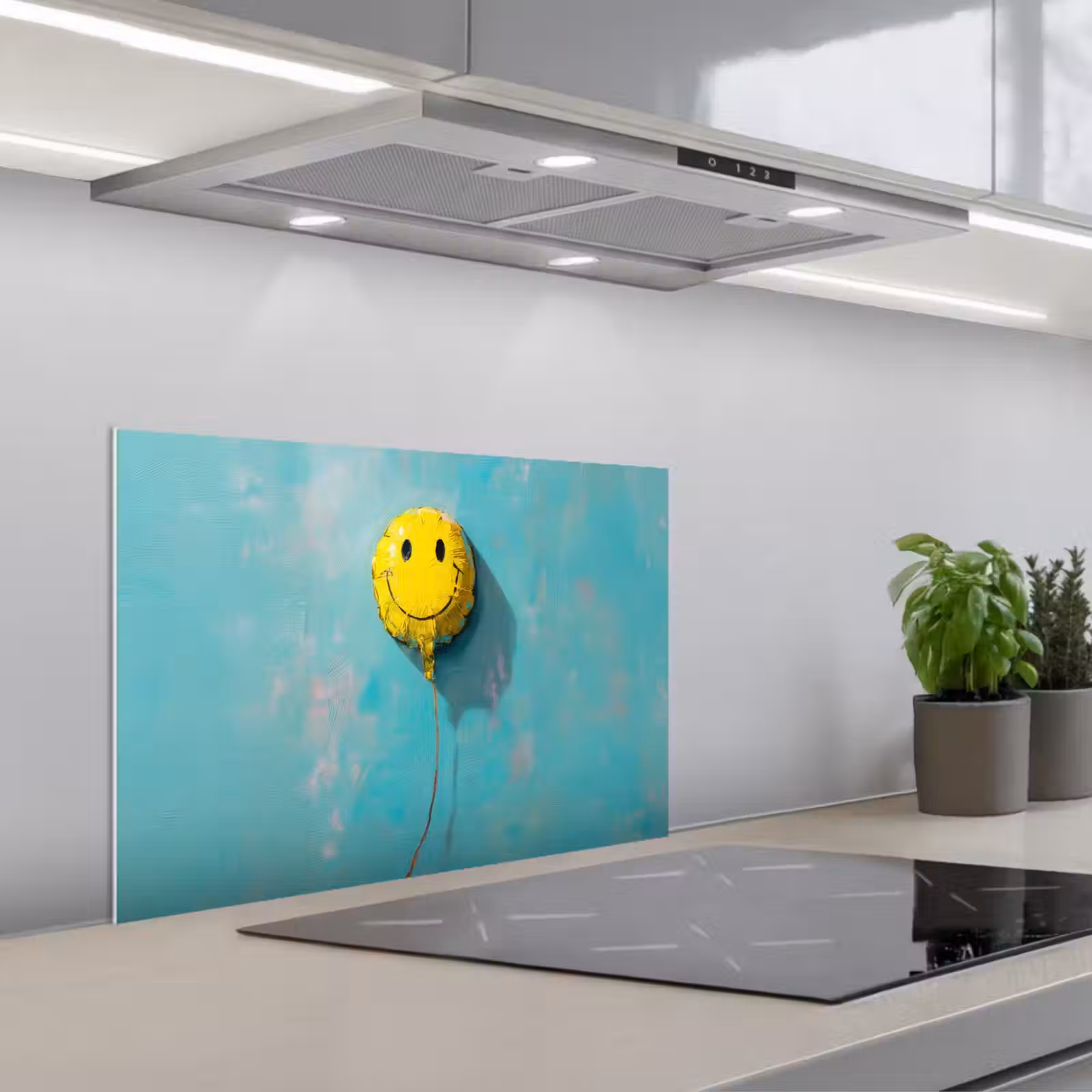 Fond de hotte - Ballon - Jaune - Smiley — 1