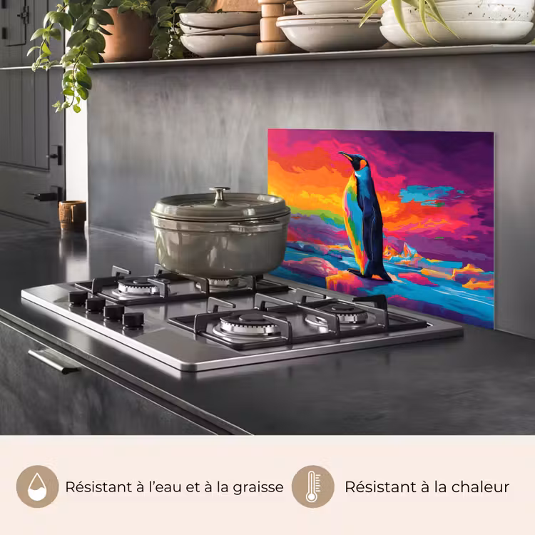 Fond de hotte - Banquise - Pingouin - Abstrait - Ciel — 2