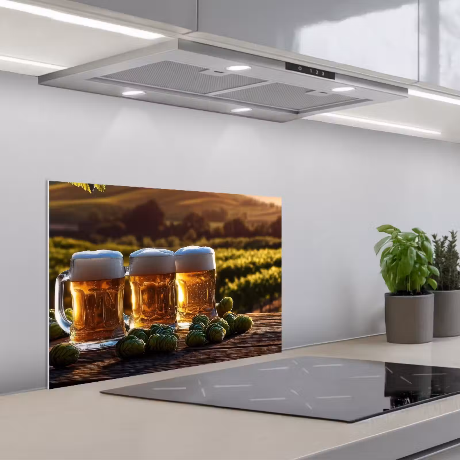Fond de hotte - Bière - Houblon - Paysage — 1