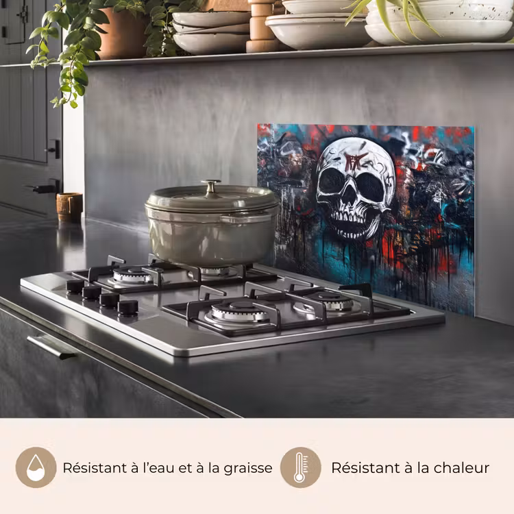 Fond de hotte - Crânes - Graffiti - Abstrait — 2