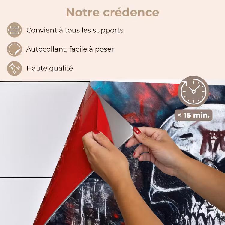 Fond de hotte - Crânes - Graffiti - Abstrait — 4