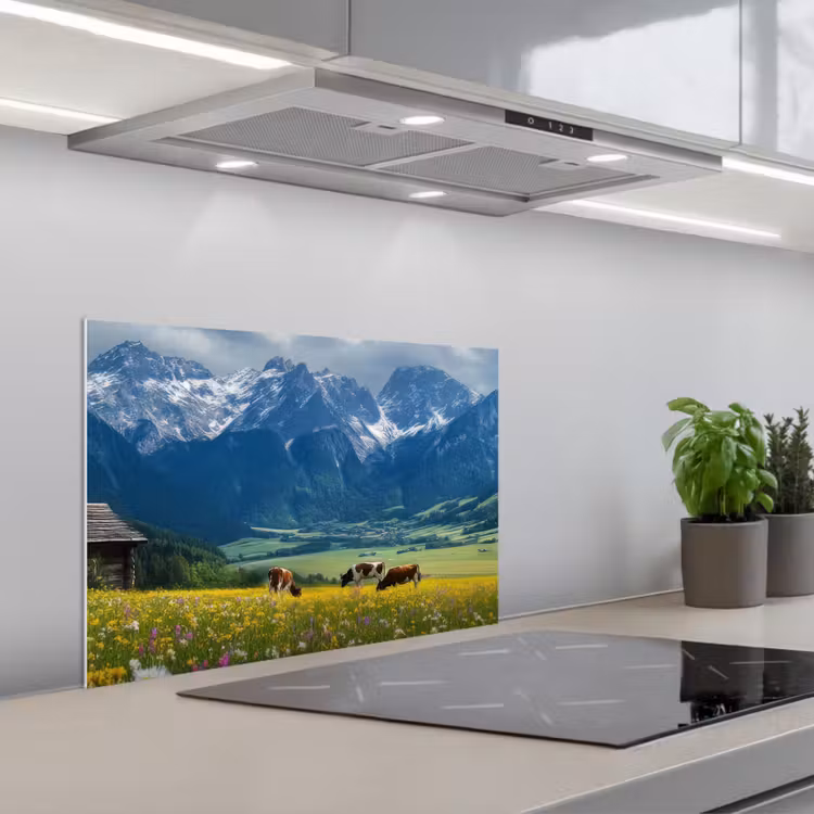 Fond de hotte - Alpes - Prairie - Vaches — 1
