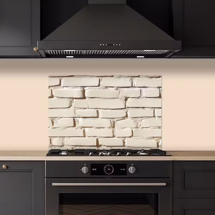 Fond de hotte - Bricks - Wall - Luminaire - Blanc — 5