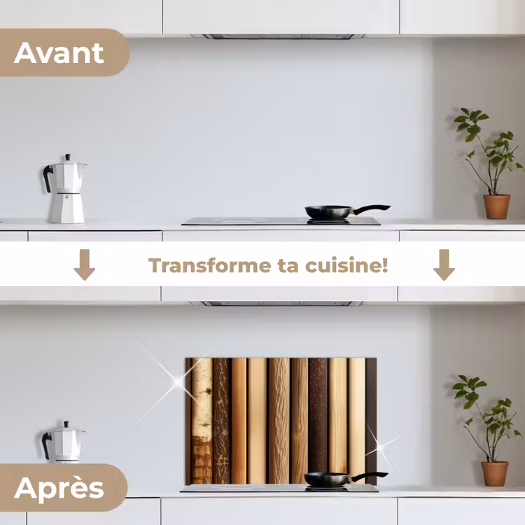 Fond de hotte - Bois - Etagères - Naturel — 7