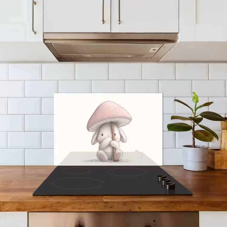 Fond de hotte - Champignon - Lapin - Rose — 3