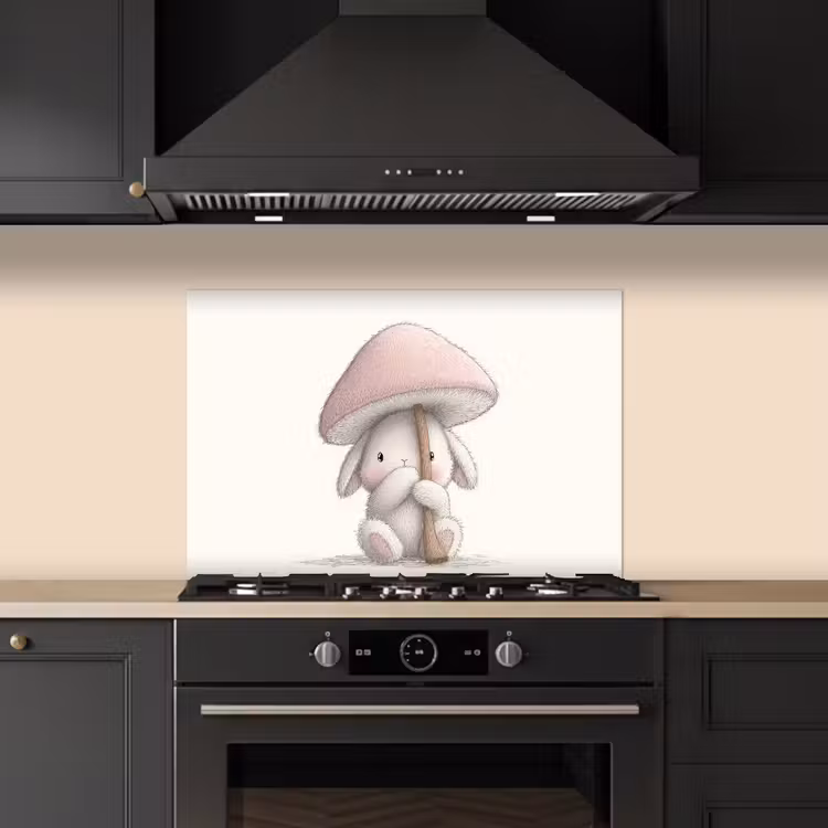 Fond de hotte - Champignon - Lapin - Rose — 5