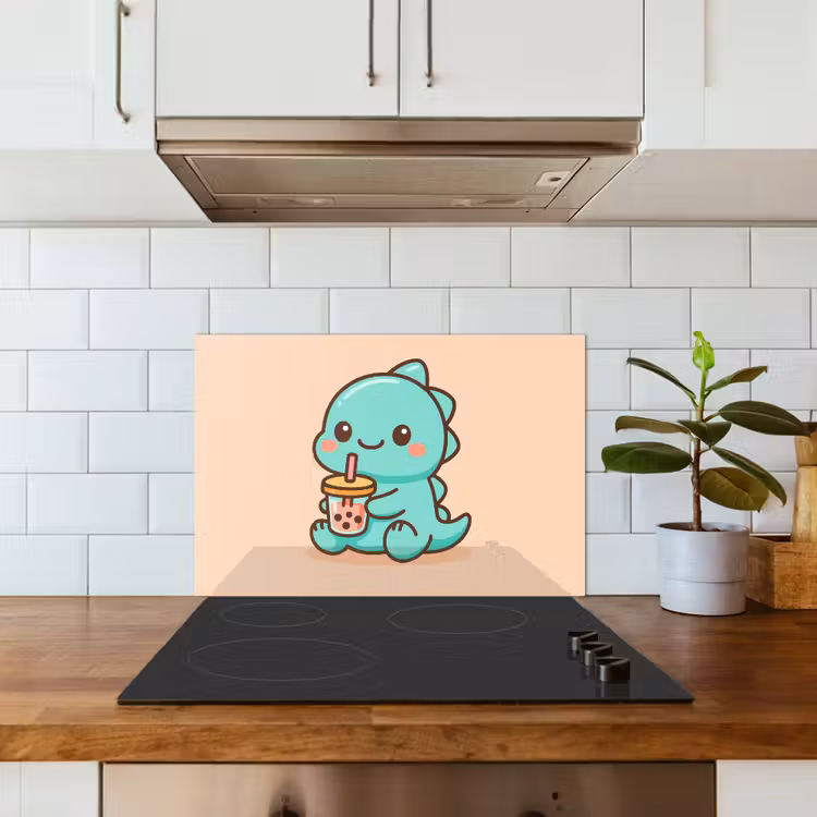 Fond de hotte - Dino - Boba - kawaii - Orange — 3