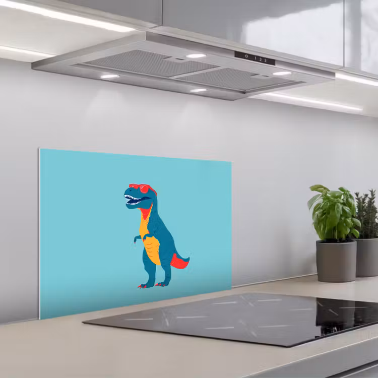 Fond de hotte - Dinosaur - Blue - Lunettes de soleil — 1