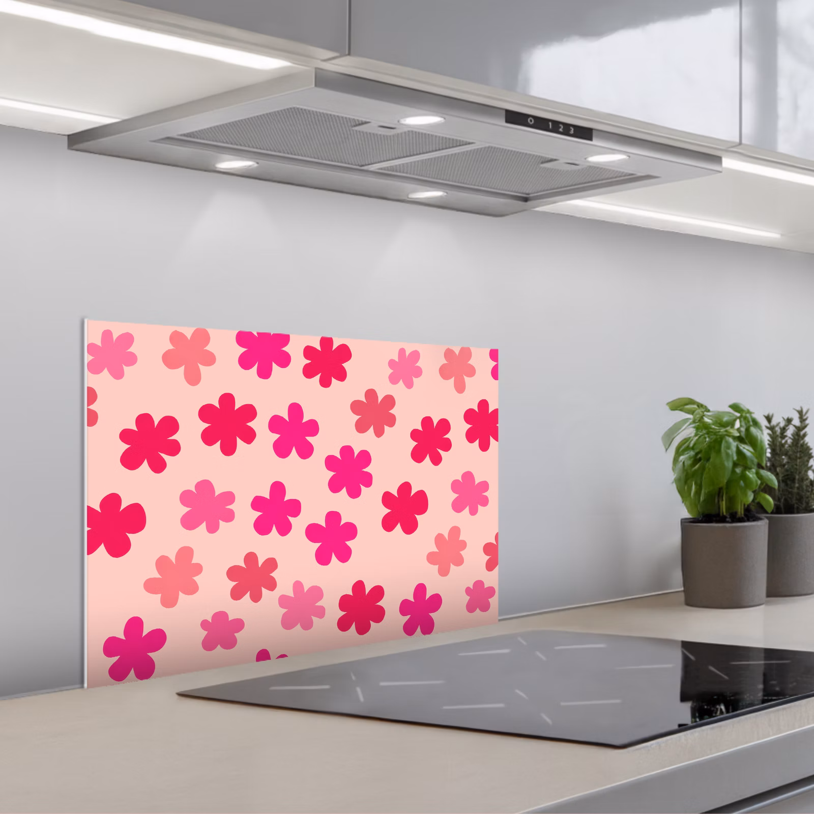 Fond de hotte - Fleurs - Motif - Rose — 1