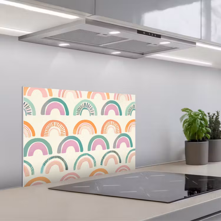 Fond de hotte - Arc-en-ciel - Pastel - Motif — 1