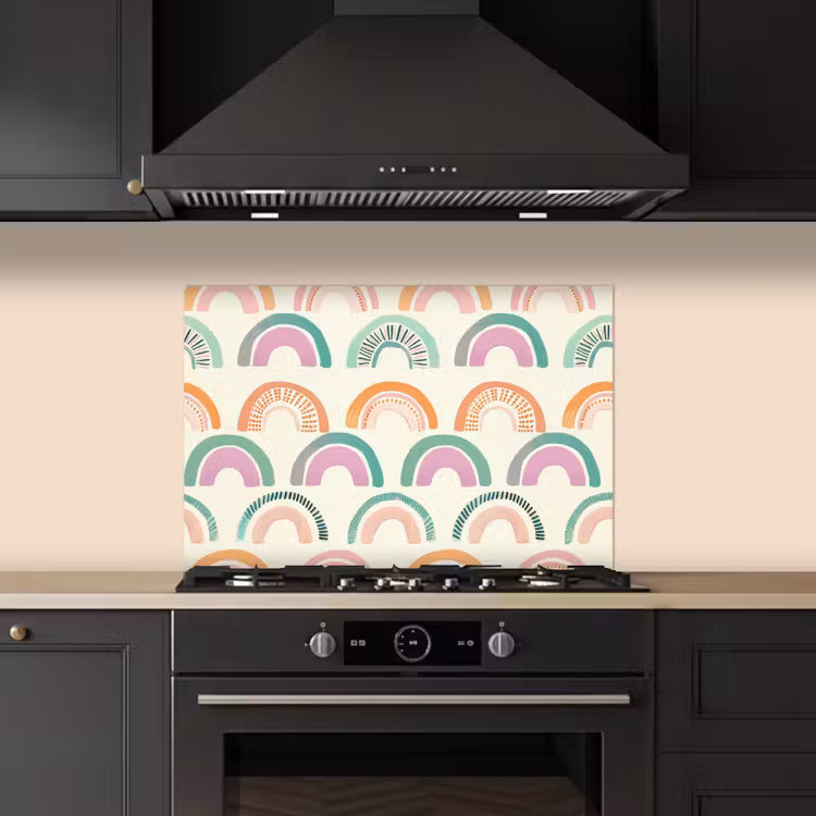 Fond de hotte - Arc-en-ciel - Pastel - Motif — 5
