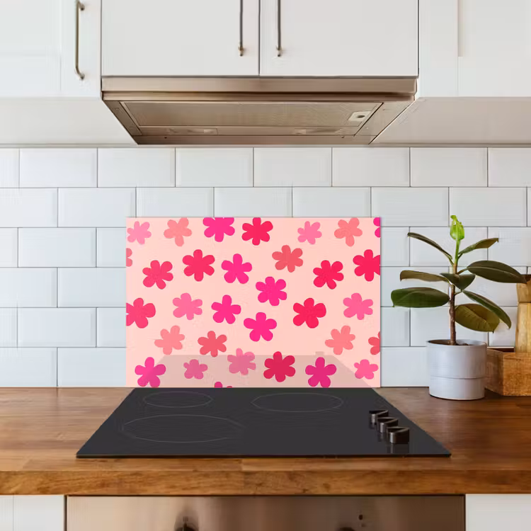 Fond de hotte - Fleurs - Motif - Rose — 3