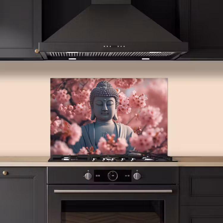 Fond de hotte - Bouddha - Image - Sakura - Bouddha - Fleur de cerisier — 5