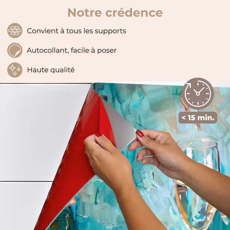 Fond de hotte - Champagne - Peinture - Fleurs - Art — 4