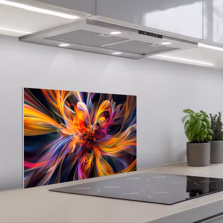 Fond de hotte - Coloré - Motif - Noir - Couleurs — 1
