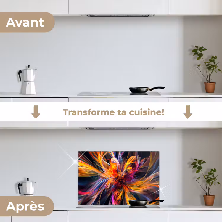 Fond de hotte - Coloré - Motif - Noir - Couleurs — 7