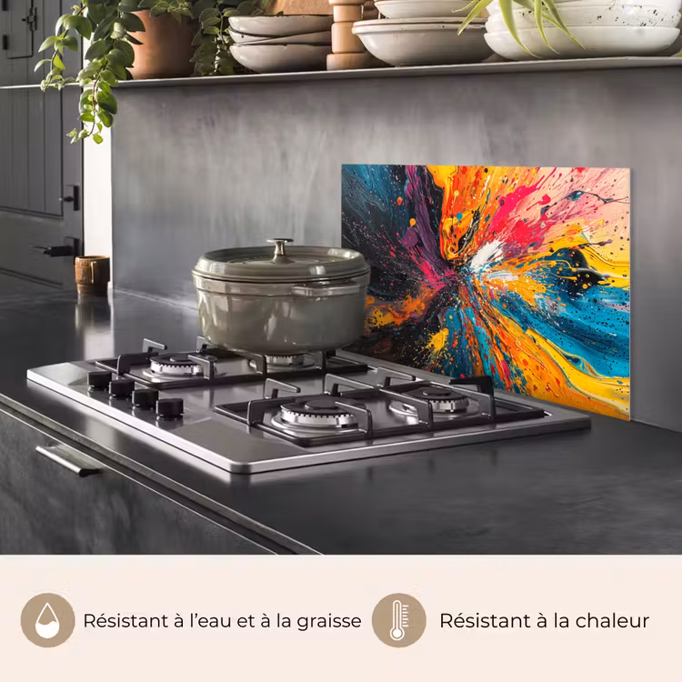 Fond de hotte - Couleurs - Peinture - Motif — 2