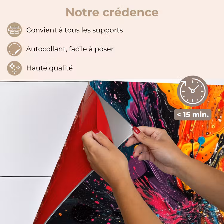 Fond de hotte - Couleurs - Peinture - Motif — 4