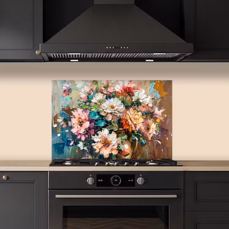 Fond de hotte - Fleurs - Peinture - Colorée - Aquarelle — 5
