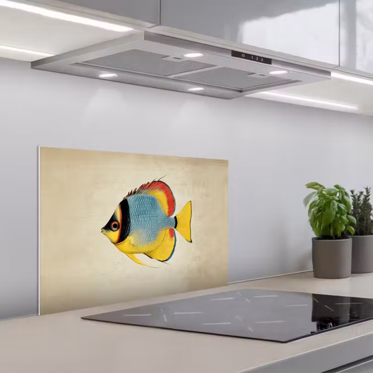 Fond de hotte - Coloré - Poisson - Écailles - Illustration — 1