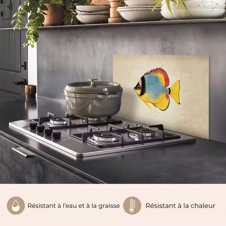 Fond de hotte - Coloré - Poisson - Écailles - Illustration — 2