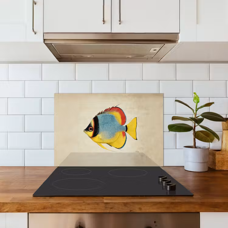Fond de hotte - Coloré - Poisson - Écailles - Illustration — 3