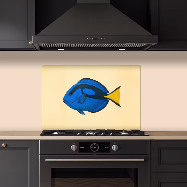 Fond de hotte - Bleu - Dory - Poisson - Nageoire caudale — 5