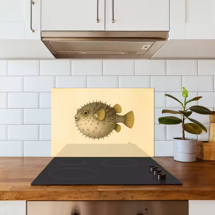Fond de hotte - Épines - Poisson - Gonflées - Marron — 3