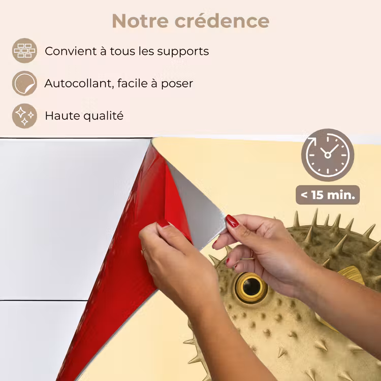 Fond de hotte - Épines - Poisson - Gonflées - Marron — 4