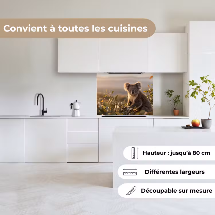 Crédence cuisine - Koala - Feuilles - Lumière du matin — 6