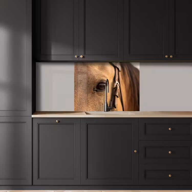 Crédence cuisine - Cheval - Oeil - Marron — 5
