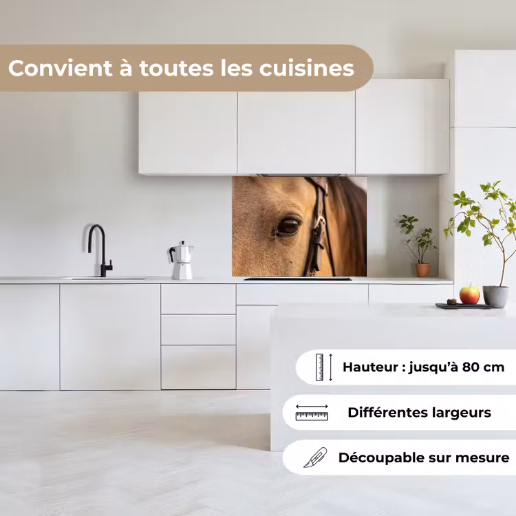 Crédence cuisine - Cheval - Oeil - Marron — 6