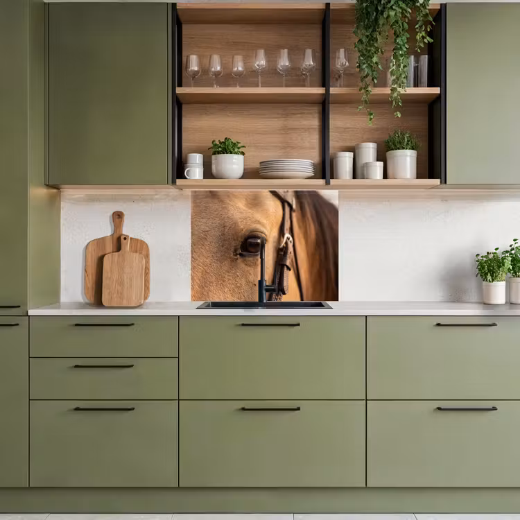 Crédence cuisine - Cheval - Oeil - Marron — 7