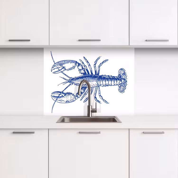 Crédence cuisine - Bleu - Cancer - Blanc — 3