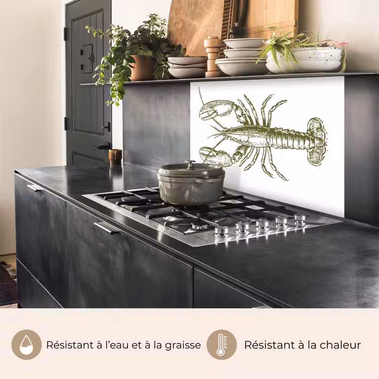 Crédence cuisine - Vert - Cancer - Blanc — 4