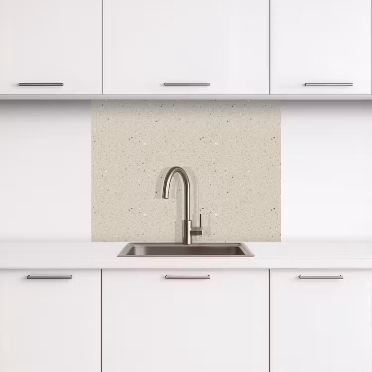 Crédence cuisine - Beige clair - Terrazzo - Gris — 3